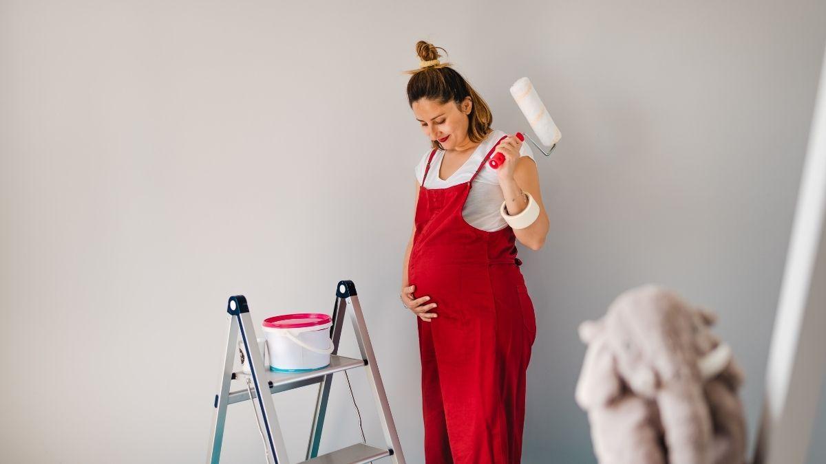 How to Safely Paint Baby's Nursery While Pregnant - Swaddles n