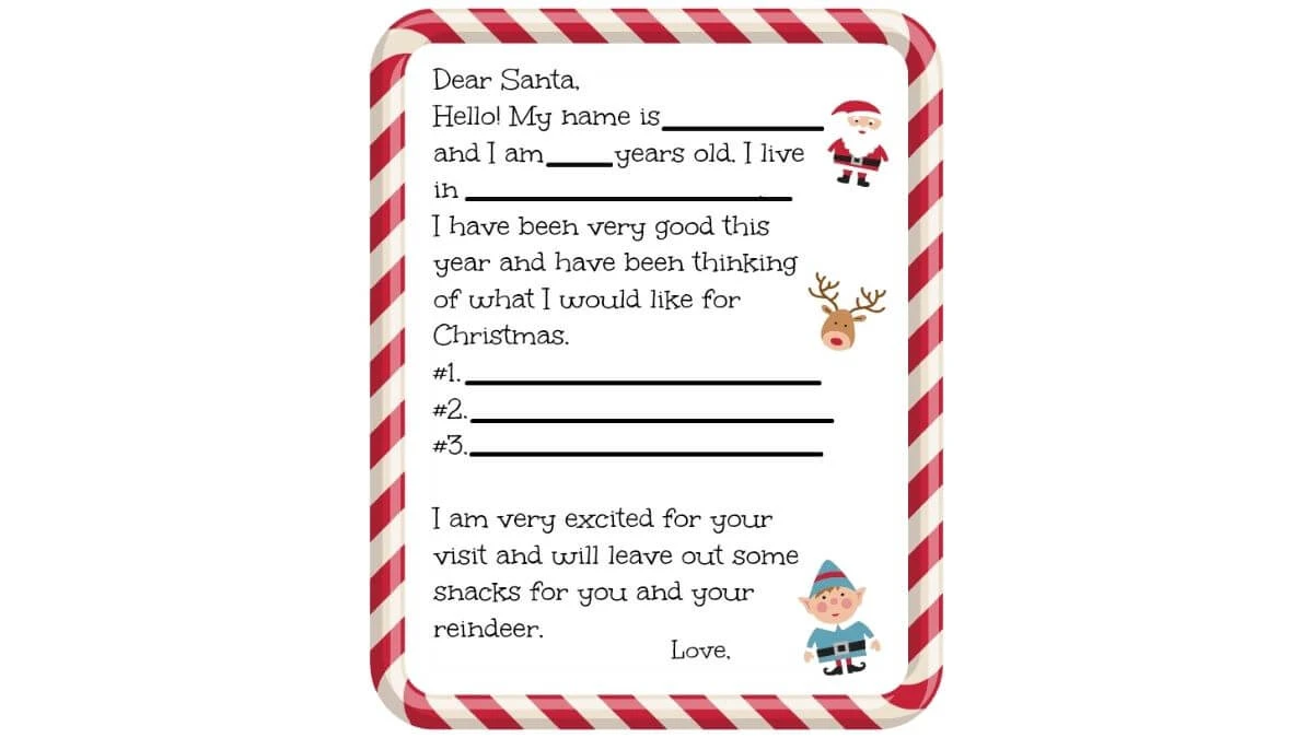 Dear Santa Printables