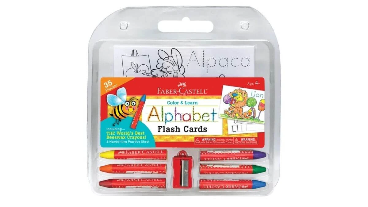 Color & Learn Alphabet Flash Cards