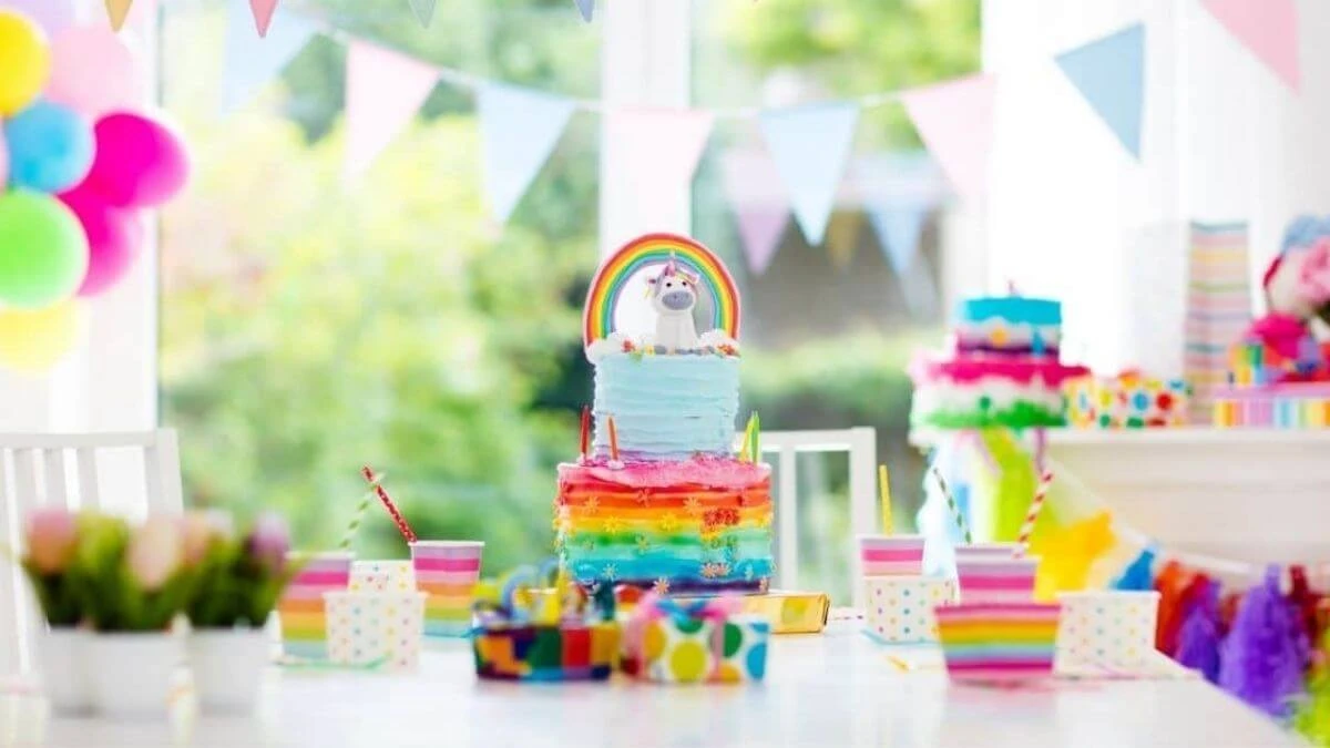 Rainbow baby shower themes