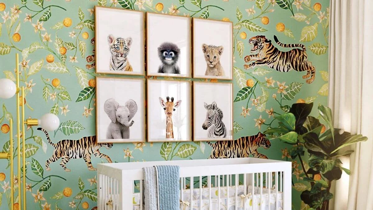 On safari Baby Boy Nursery Themes