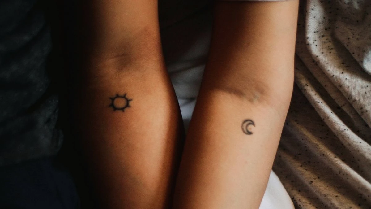 Other simple and small mother-daughter tattoos