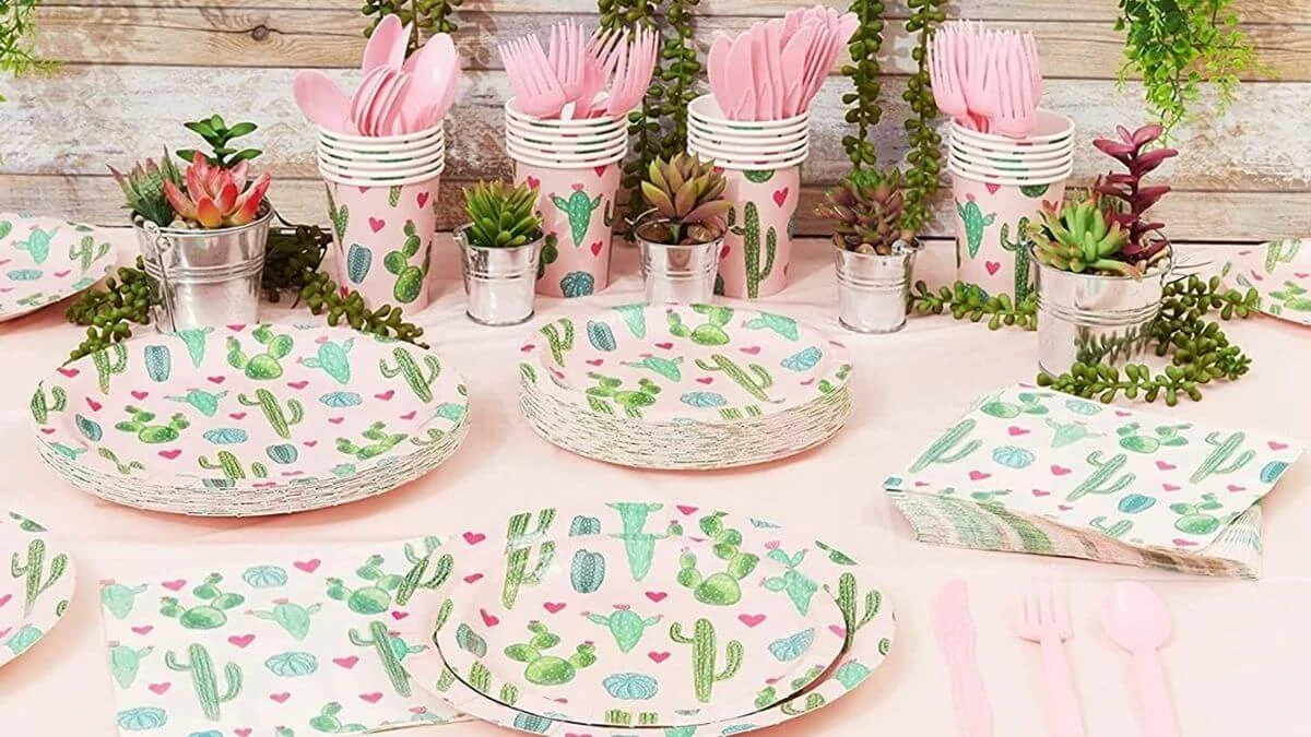 Desert oasis girl baby shower