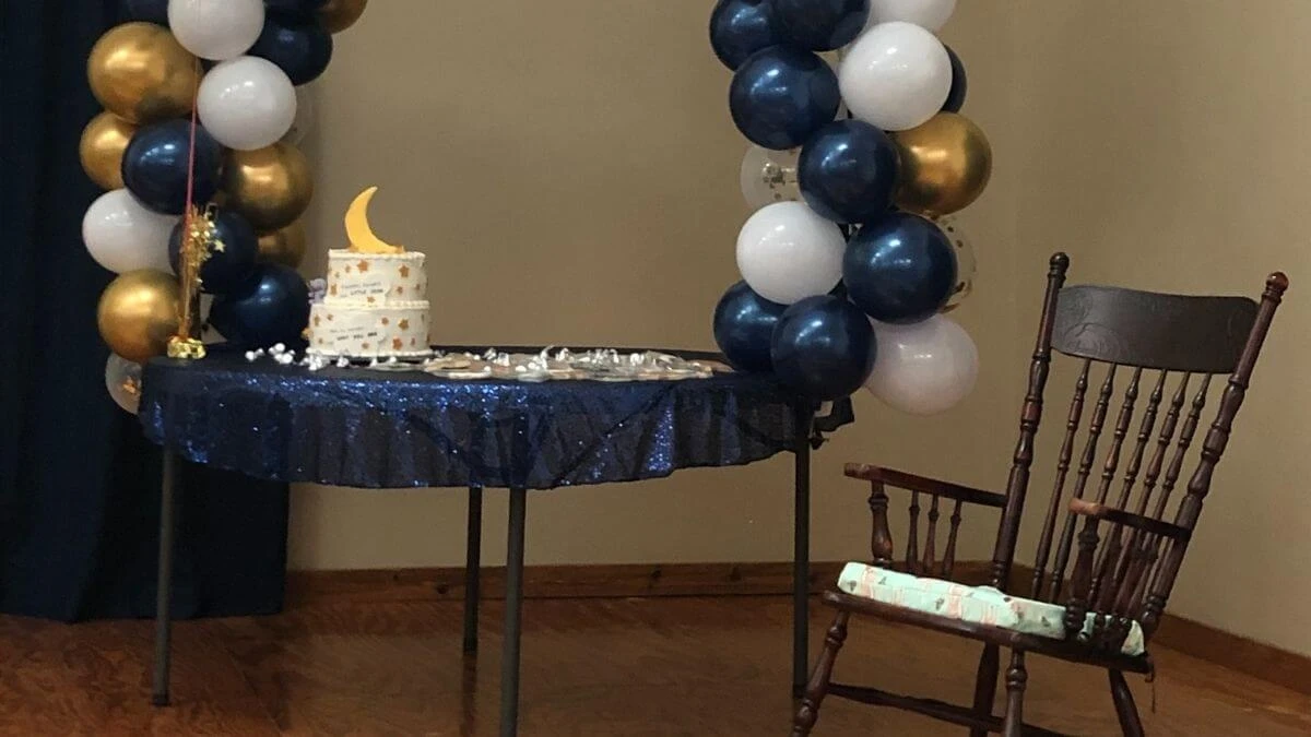 Boy moon baby shower theme