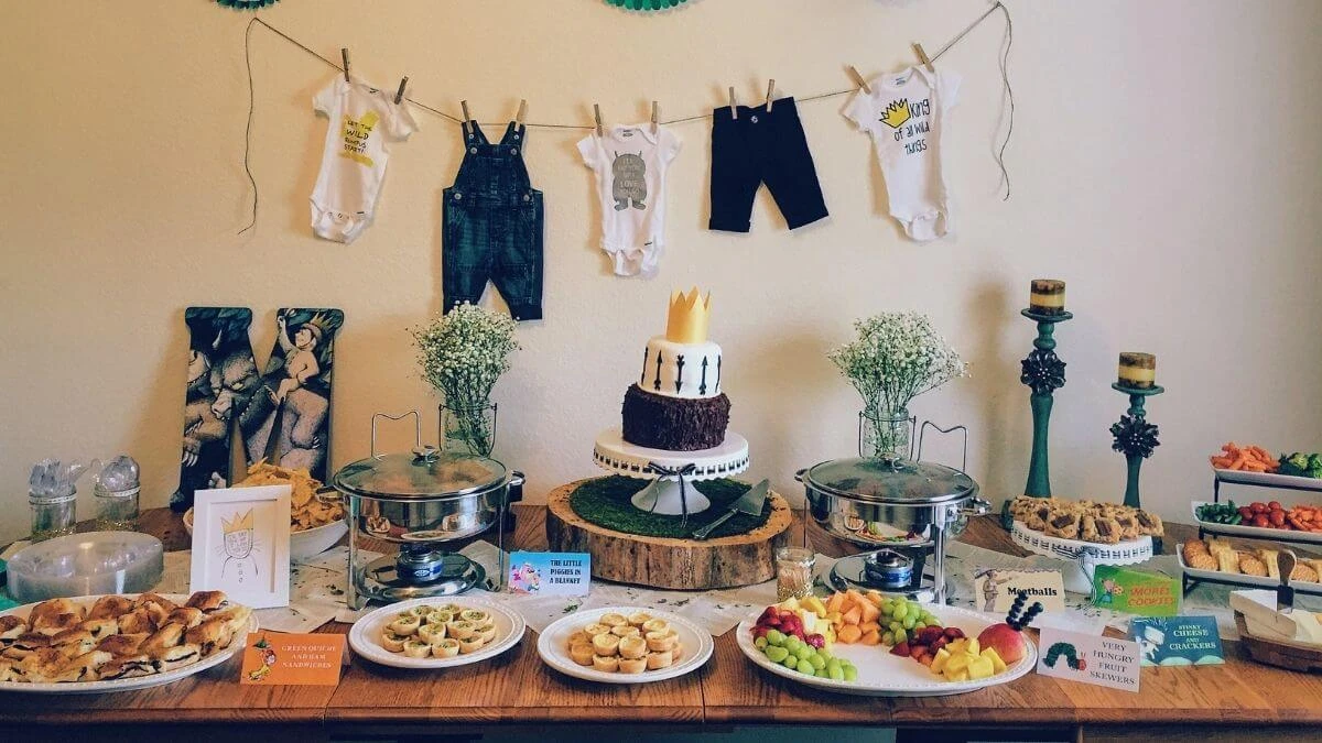 Boy rustic baby shower theme