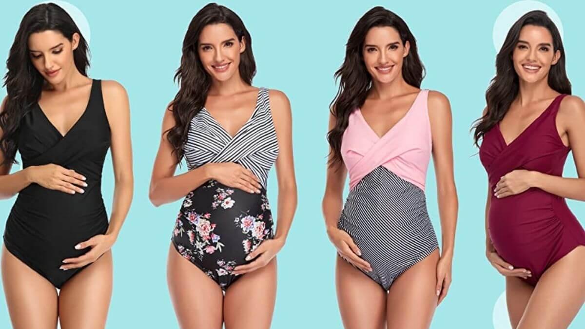 Maternity Swimsuit - Supportive Halter - Maternity Togs