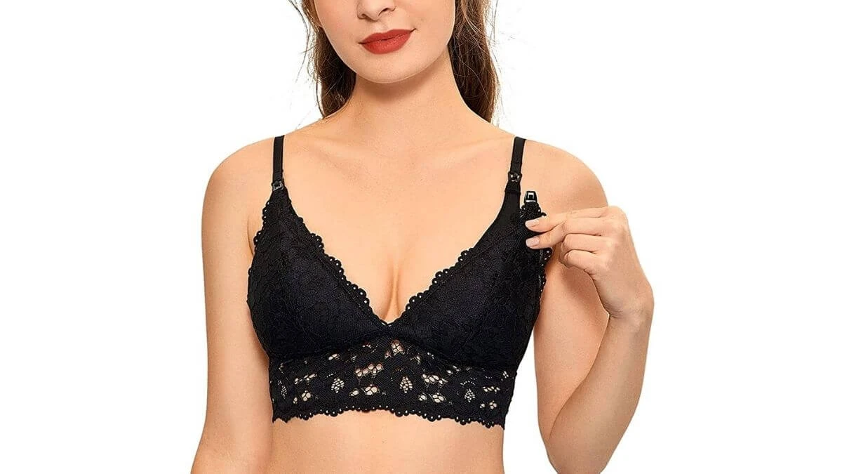 MOMANDA Lace Nursing Bra