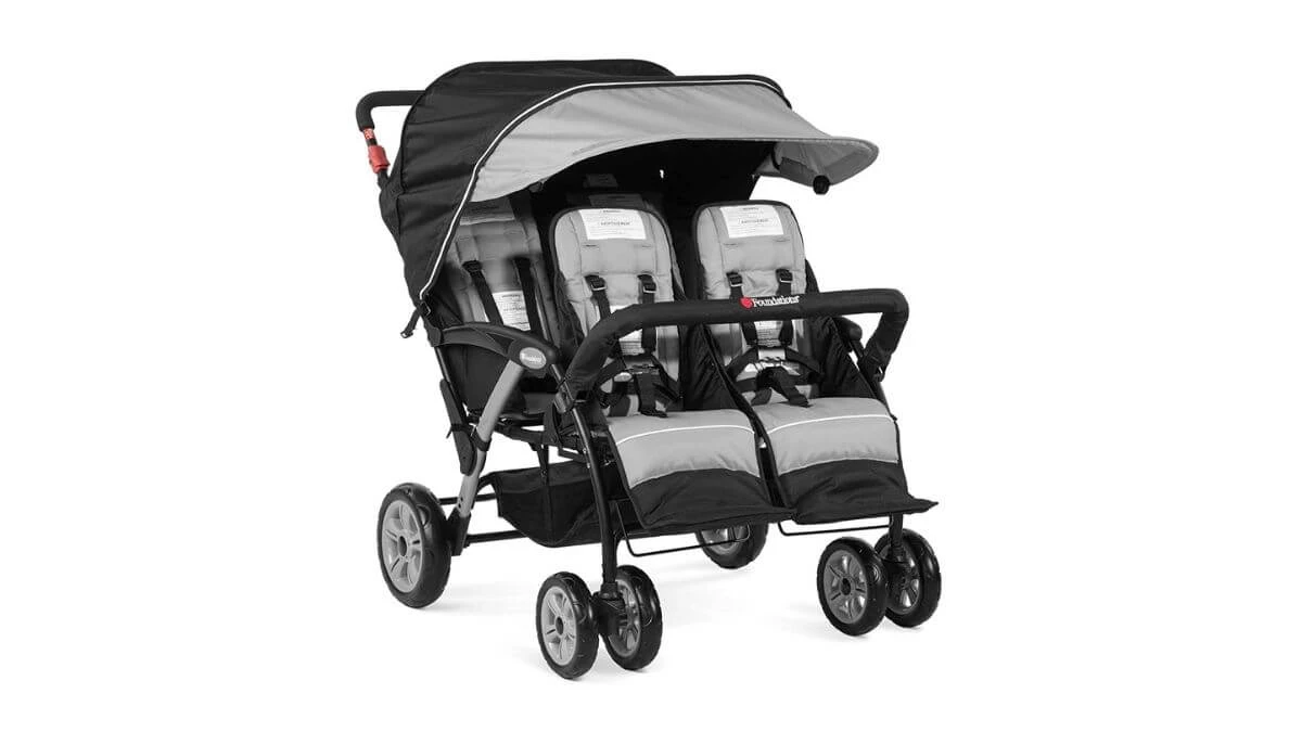 Foundations Quad Sport 4-Passenger Folding Quad Stroller