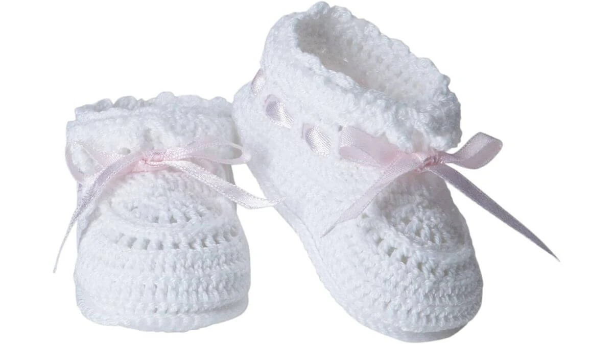 Jefferies Socks Baby Hand Crochet Bootie