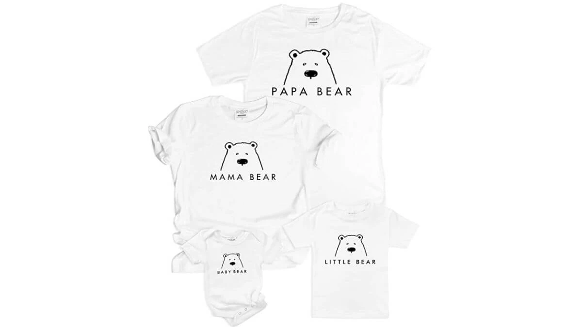 The Spunky Stork Family Bear Matching T-Shirts