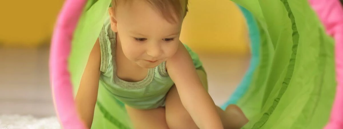 11 month old activities: collapsible play tunnel