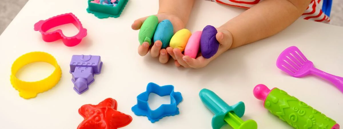 11 month old activities: playdough