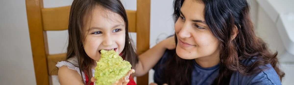 Avocado toast for kids breakfast