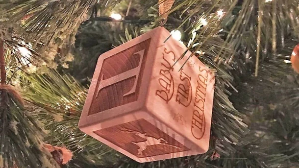 Baby’s First Christmas Ornament Block