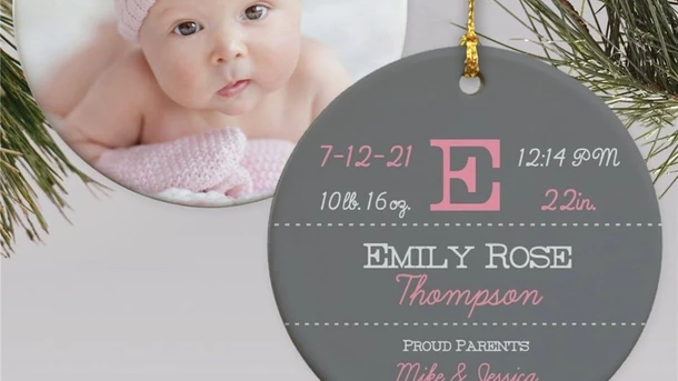 New Arrival Personalized Photo Christmas Ornament