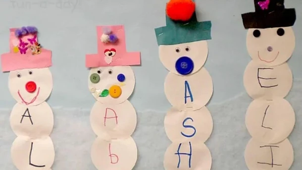 Snowman Name Banners