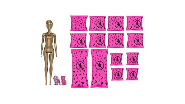 Barbie® Day-to-Night Color Reveal™ Doll ‒ Dog Park-to-Movie Night Transformation