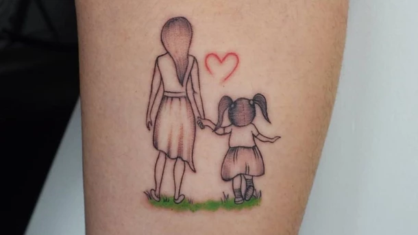 Mother daughter tattoos Mother and child