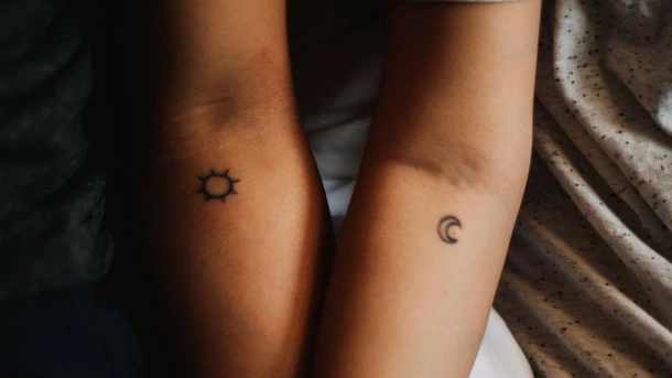 Other simple and small mother-daughter tattoos