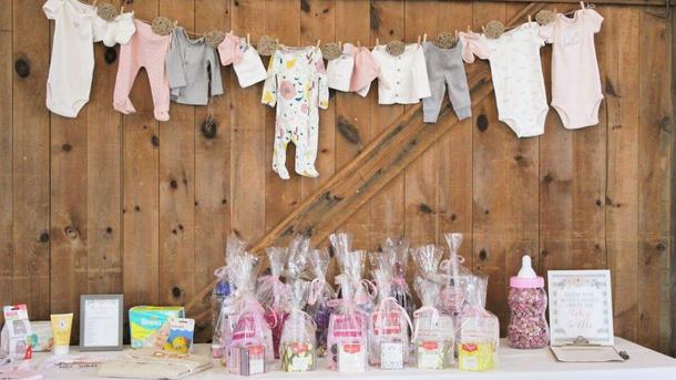 “Sew” adorable girl baby shower