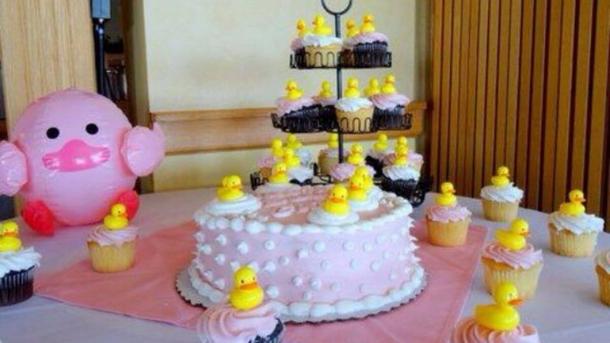 Rubber ducky baby shower ideas for a boy