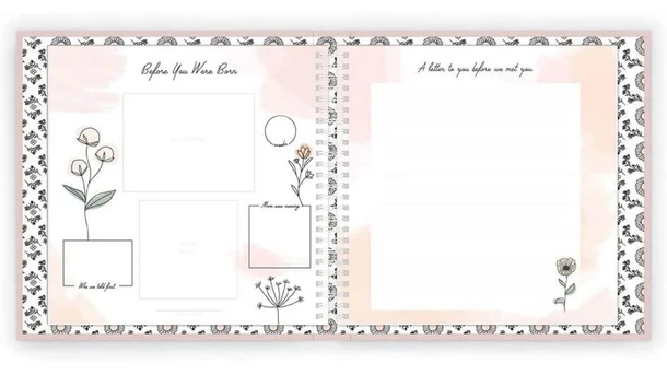 Lucy Darling Wildflower Meadow Luxury Baby Memory Book