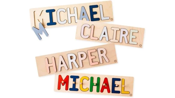 South Bend Personalized Wooden Name Puzzle