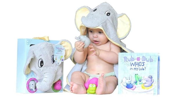 Tickle & Main, Baby Gift Set: Rub A Dub, Who’s in My Tub