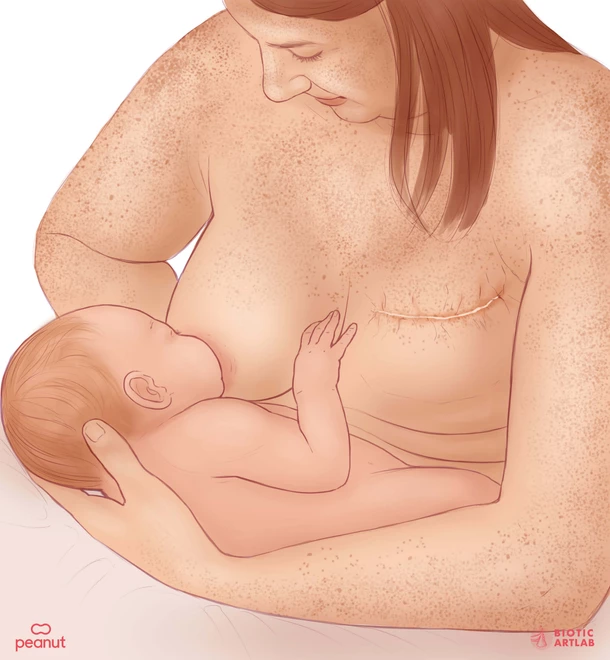 Cross-cradle hold breastfeeding position