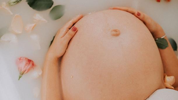 Milk Bath Maternity Shoot