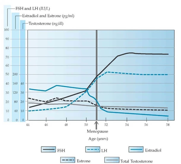 FSH levels menopause chart