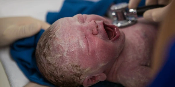 Vernix on Baby