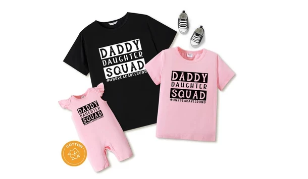 Daddy-daughter squad t-shirts