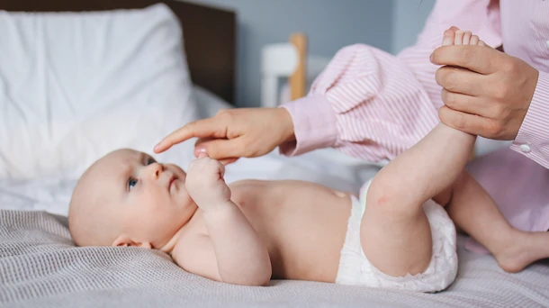 Baby in diaper