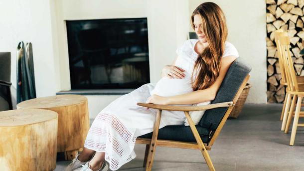 Woman at 36 weeks pregnant