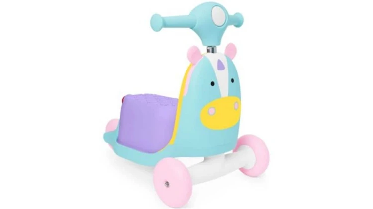 Skip Hop Zoo 3-in-1 Ride-On Unicorn Toy Scooter