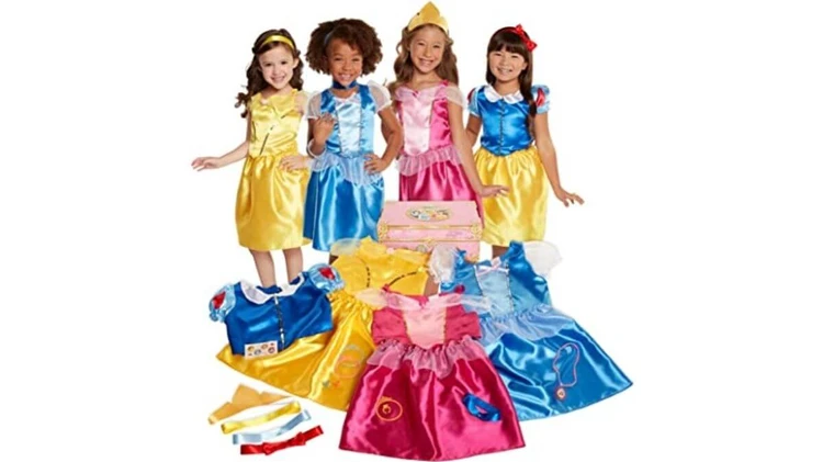 Disney Princess Dress Up Trunk Deluxe 21 Piece