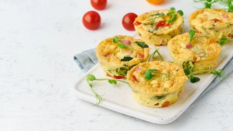 Mixed veggie egg muffins