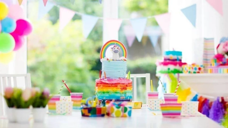 Rainbow baby shower themes