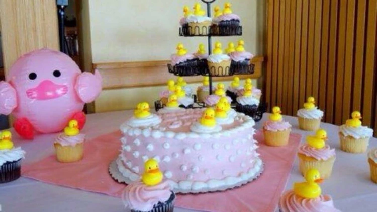 Rubber duckie baby shower themes