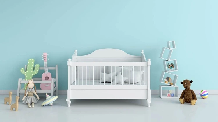 Blue and white Baby Boy Nursery Themes