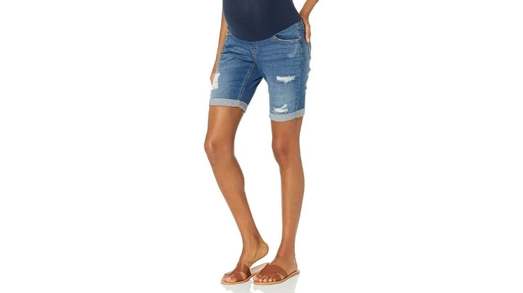 Motherhood Bermuda Maternity Jean Shorts