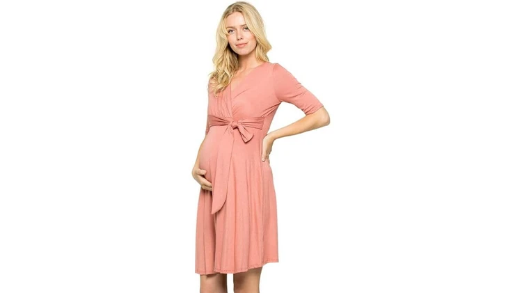 My Bump Nursing Maternity Wrap Dress