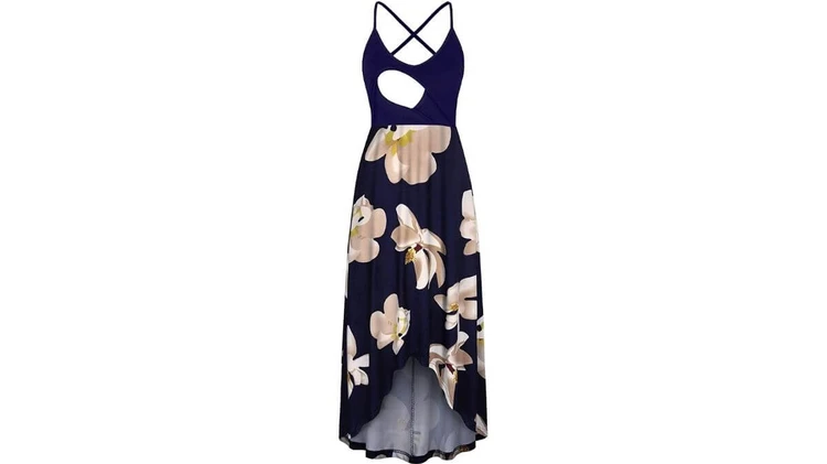 BAIKEA Breastfeeding Floral Sundress Nursing Cami Dress