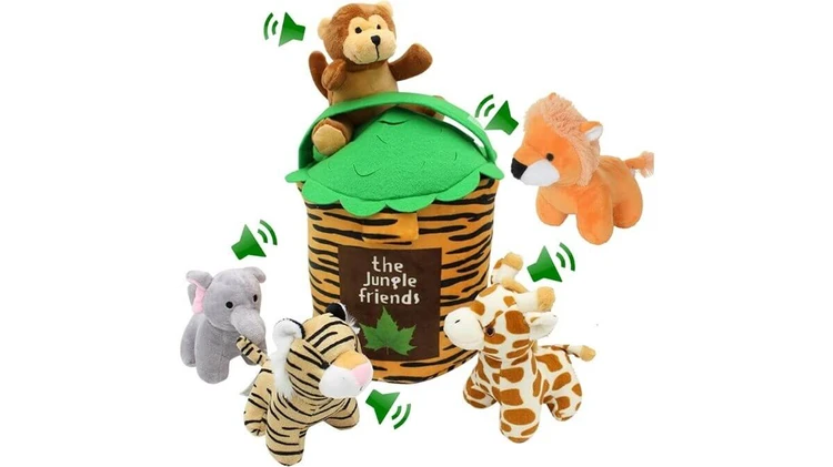 Jungle Friends Talking Plushie Set