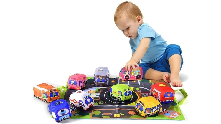 Soft Car Toy Set with Play Mat