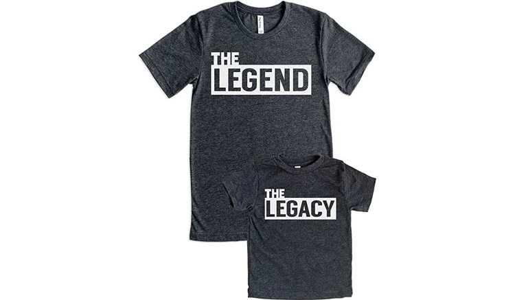 The Legend, The Legacy t-shirts