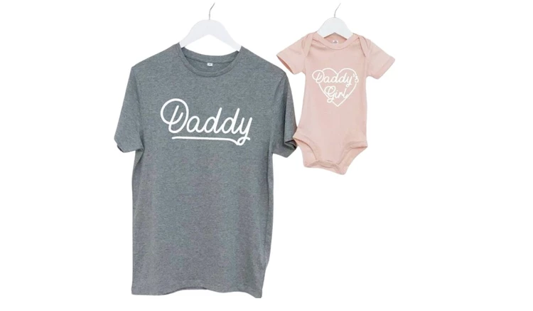 Daddy-daughter matching outfits