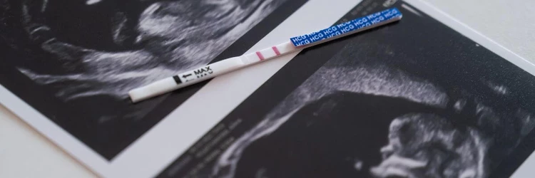 Pregnancy line test strips