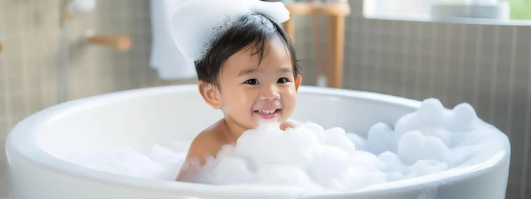 11 month old activities: bath-time